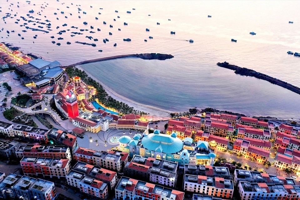 "Thị trấn Địa Trung Hải" mà Sun Group đã kiến tạo tại Phú Quốc. Ảnh: Sun Group